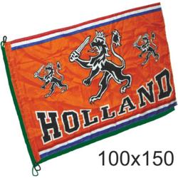 Vlag oranje Holland met leeuw | EK Voetbal 2020 2021 | Nederlands elftal vlag | Nederland supporter | Holland souvenir | 100 x 150 cm